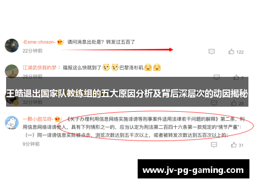 王皓退出国家队教练组的五大原因分析及背后深层次的动因揭秘